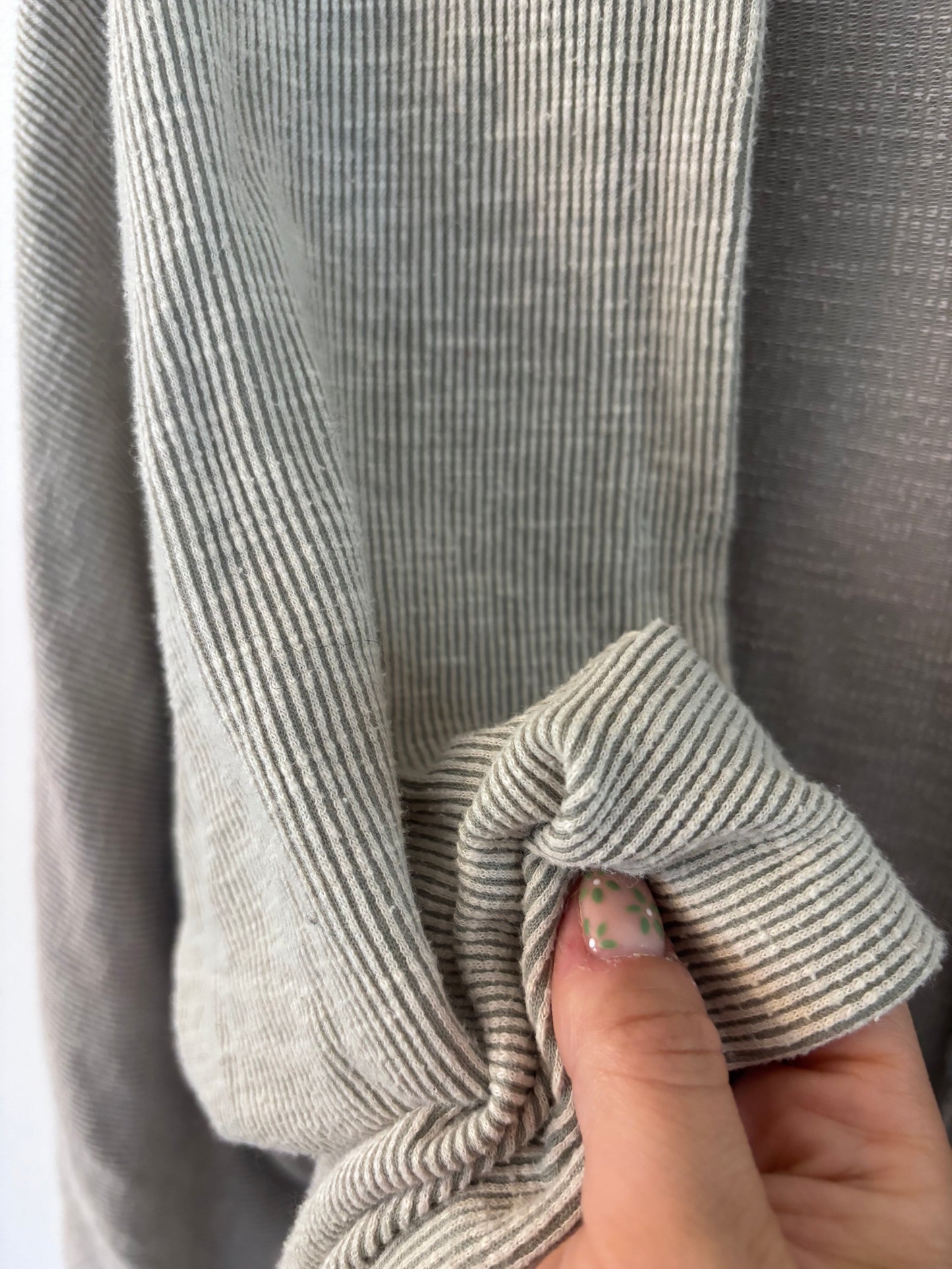 Donni Striped/Ribbed Relaxed Cardigan | OS (Medium fit)
