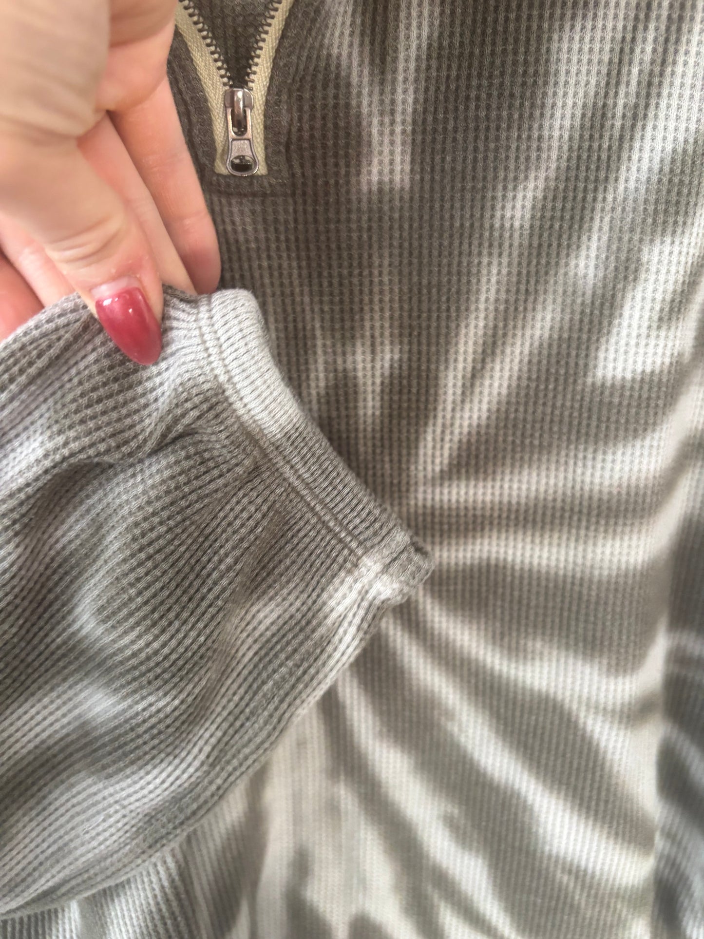 RD Style Waffle 3/4 Zip Sweater | Sz Small (J27P3)