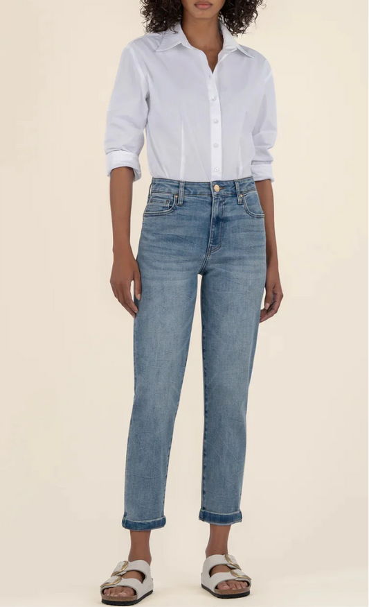 KUT Baggy Boyfriend Jeans | 0 (fits big like size 2-4, flaw)