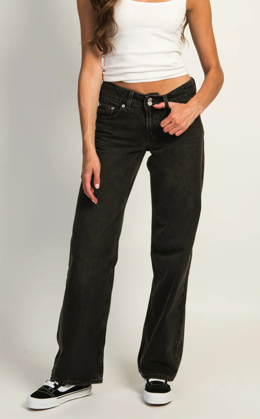 Levi's Superlow Black Denim | 28 (may fit smaller)