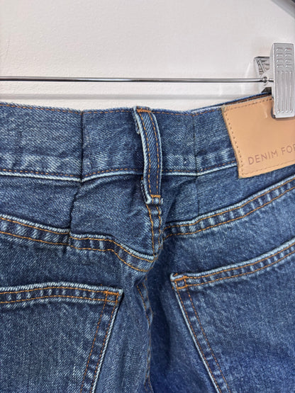 Denim Forum Farrah HR Wide Leg Light Wash | Sz 27 (waist taken in - can be undone)(M162K6)