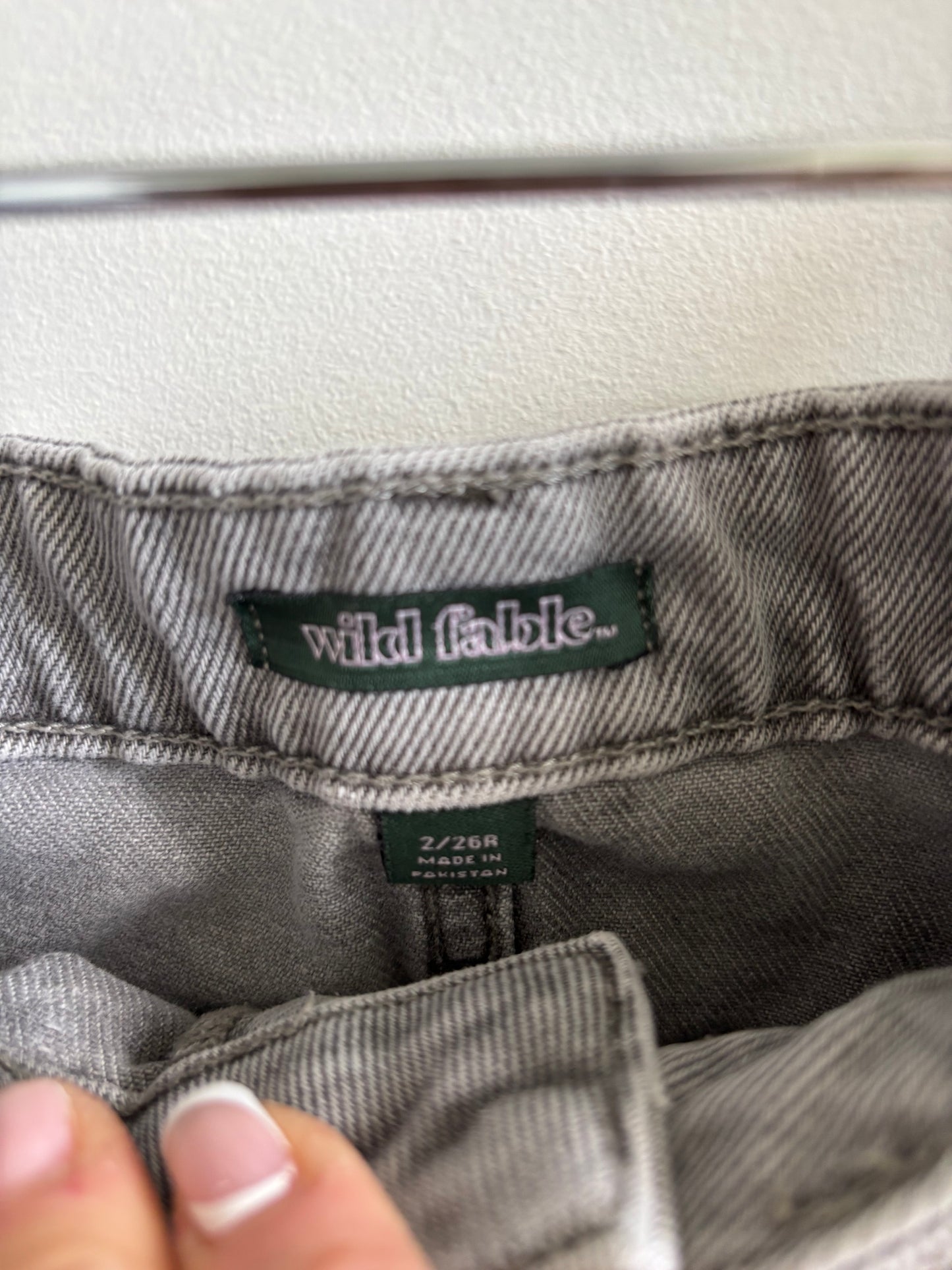 Wild Fable Greywash High Rise Shorts | 26