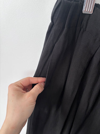 C'est Moi Wide Leg Linen Pants | Small (may fit Medium)