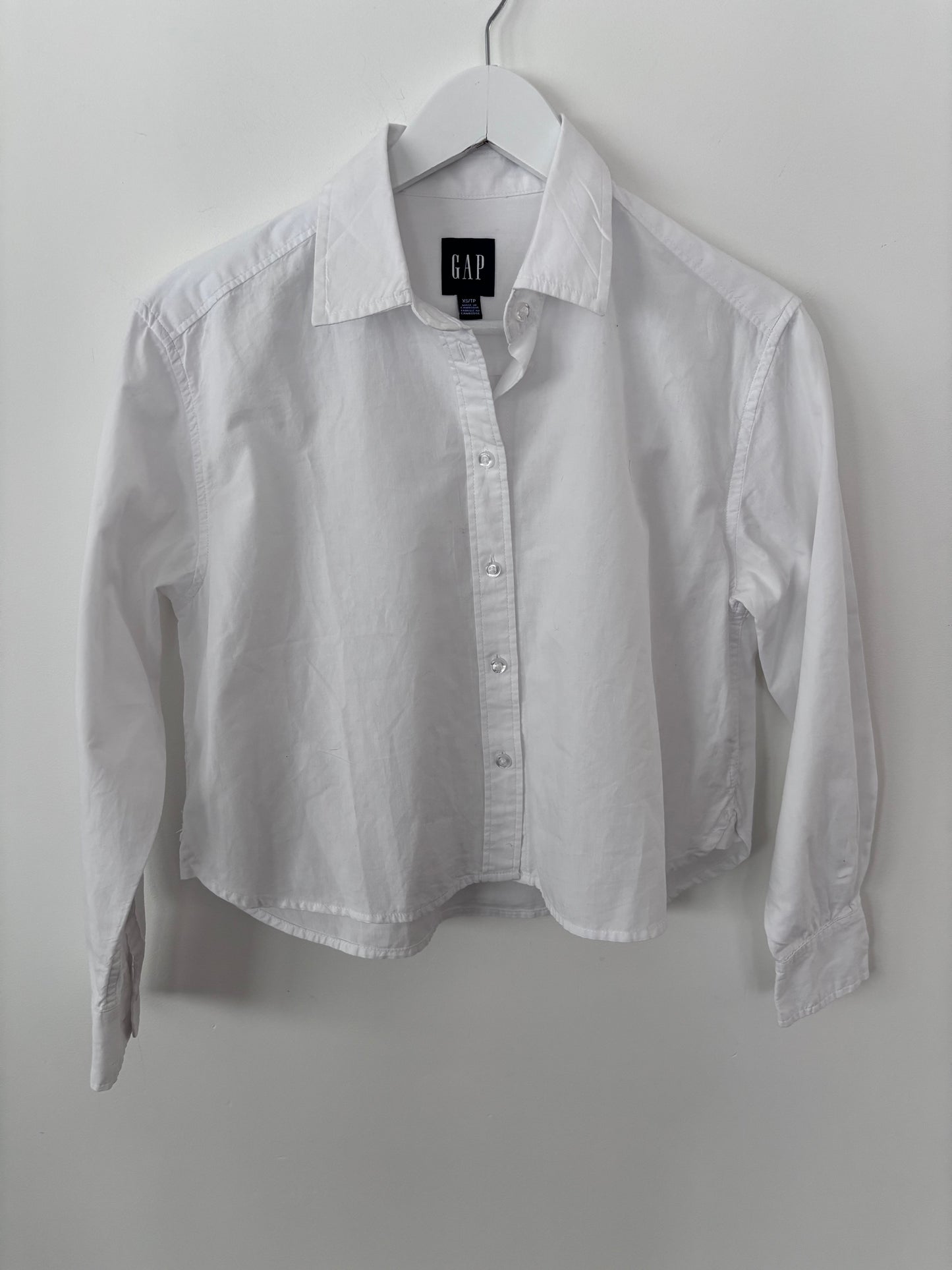 Gap Long Sleeve Button Down White | Sz XS (Oversized, fits Sz Small)