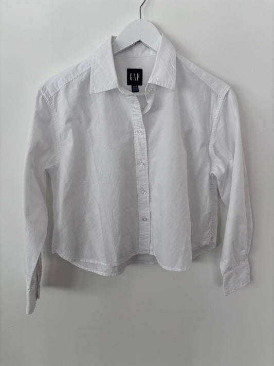 Gap Long Sleeve Button Down White | Sz XS (Oversized, fits Sz Small)