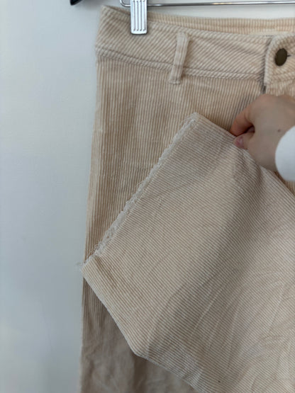 Jackson Rowe Cream Reform Corduroy Pants | Sz Medium ( fits like 28/29)(F115S14)