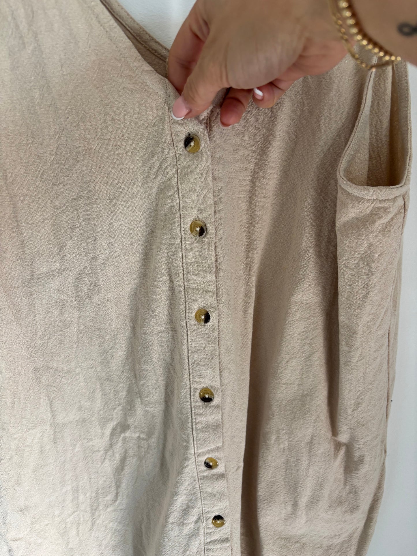 Jackson Rowe Linen Spirit Romper | Small (may fit a medium)