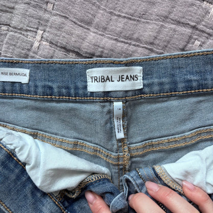 Tribal Bermuda Denim Shorts | Sz 14