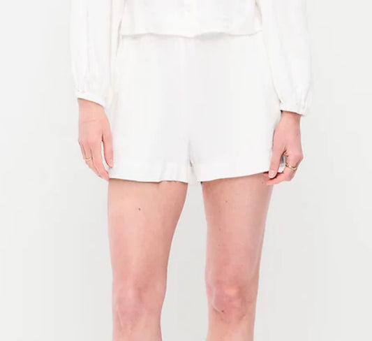 Old Navy Linen Blend HR Shorts White | Medium
