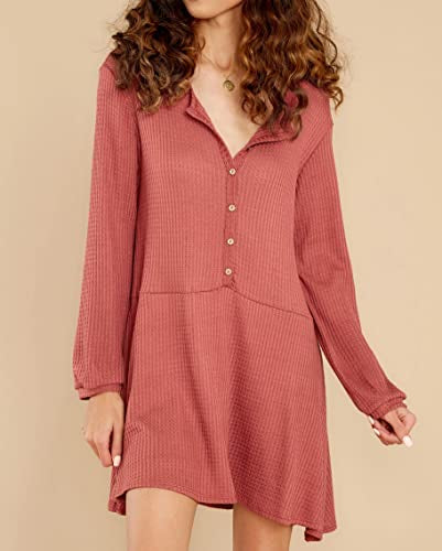 Ces Femme Soft Waffle Swing Dress | Sz Small