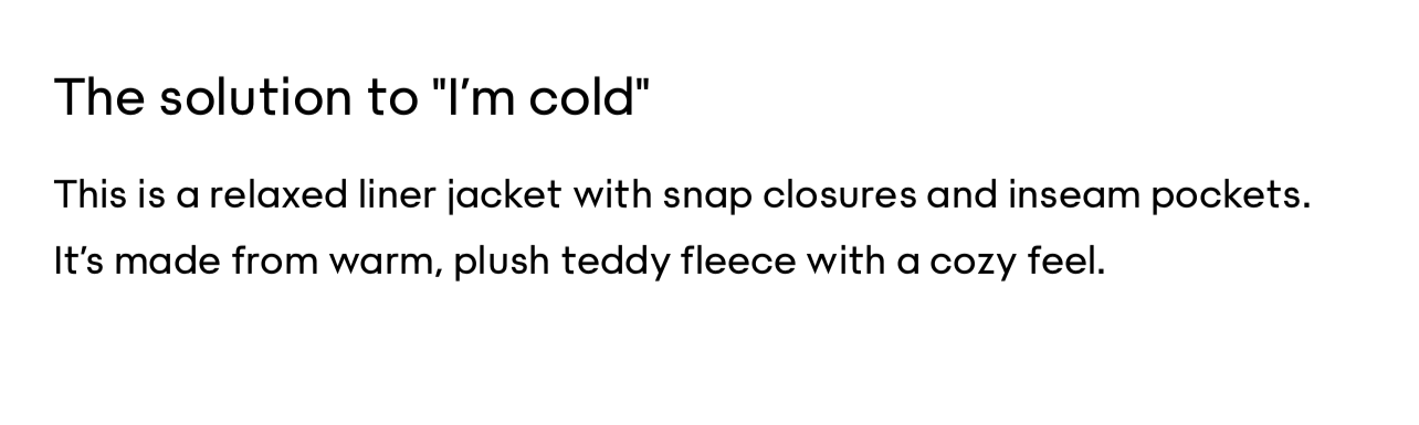 Aritzia Sherpa Liner Jacket | XS (generous fit!)