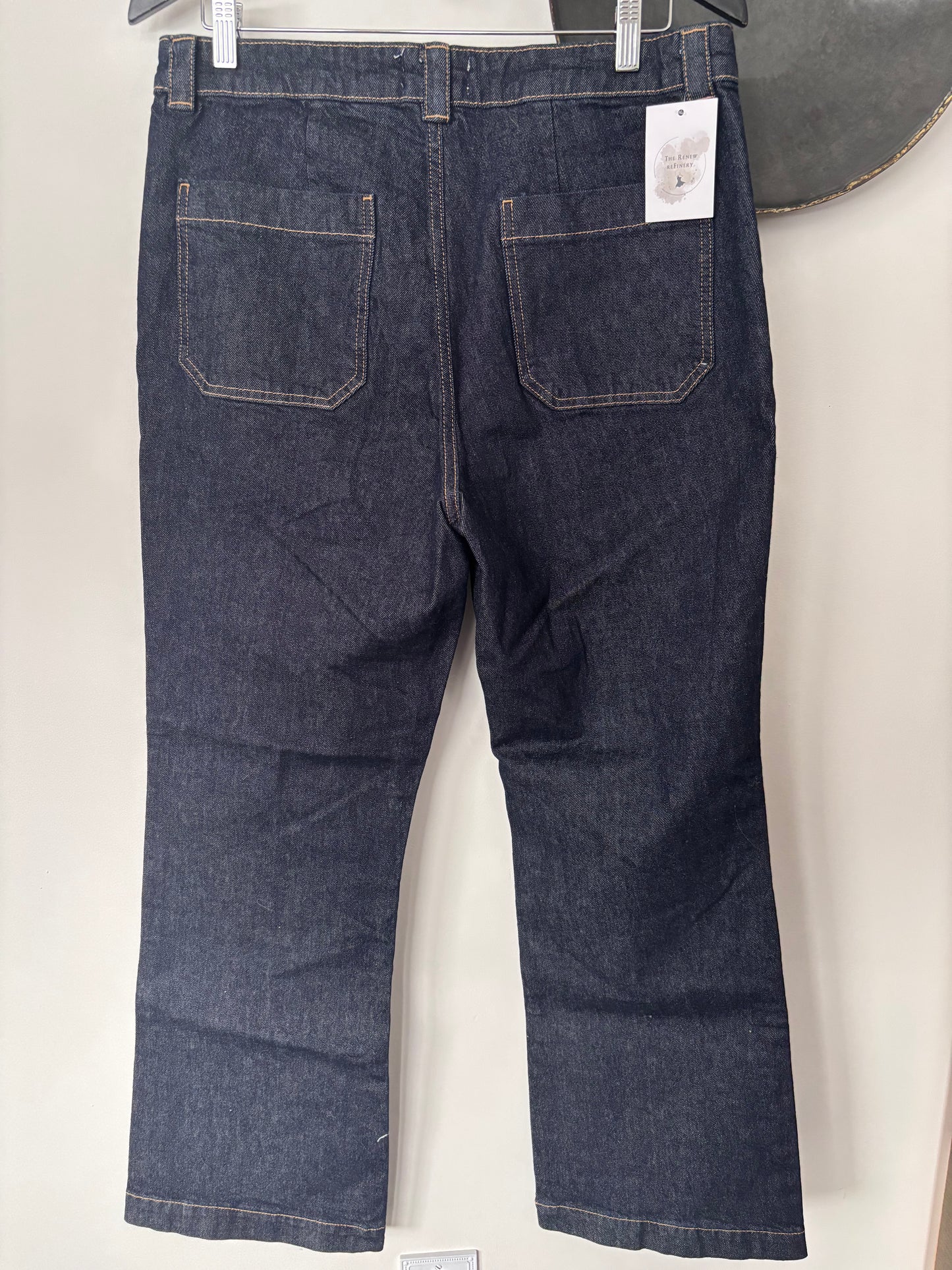 H&M Denim Creased Pants | Sz 14 (N108N19)