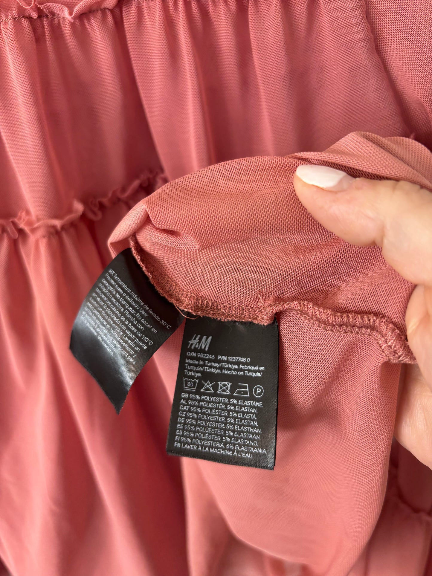 H&M Divided Sheer Ruffled Blouse | Sz Medium