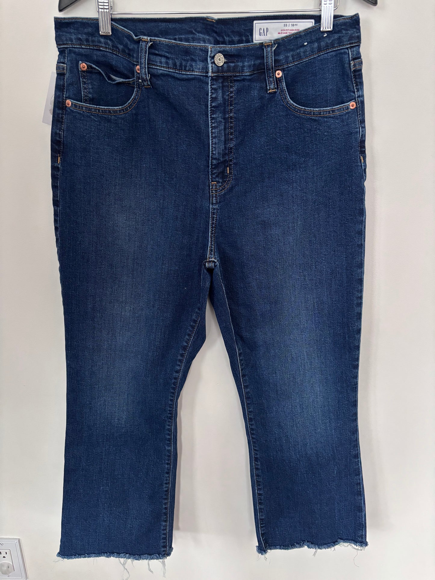 Gap Kick Fit High Rise Dark Wash Denim | Sz 16/33 (N12N18)