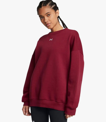 Under Armour Rival Cotton Rich Fleece Oversized Sweatshirt | Sz Small