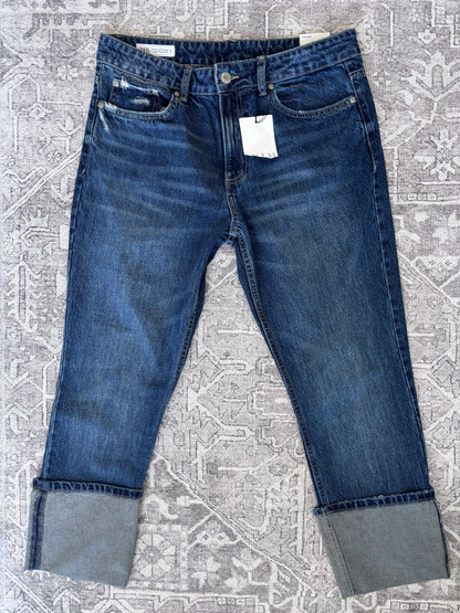 Zara Stovepipe Cuffed Jeans | Sz 29/30 (Sz 10)