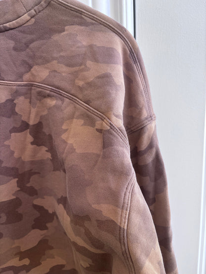 Lululemon Perfectly Oversized Crew in Camo Beige Multi | Sz Medium (best guess, fits Large)