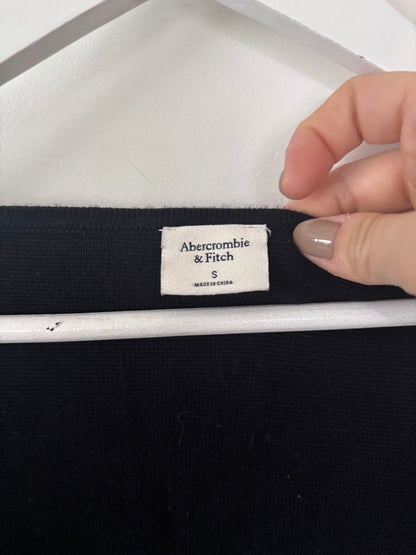 A&F Knit Long Sleeve Knit Black Top | Sz Small