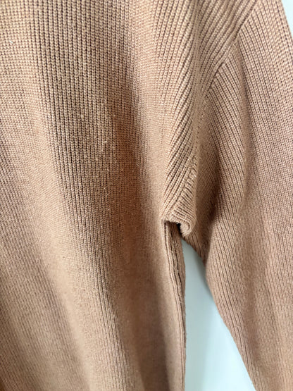 Daily Story Camel Knit Sweater Dress | Sz M/L