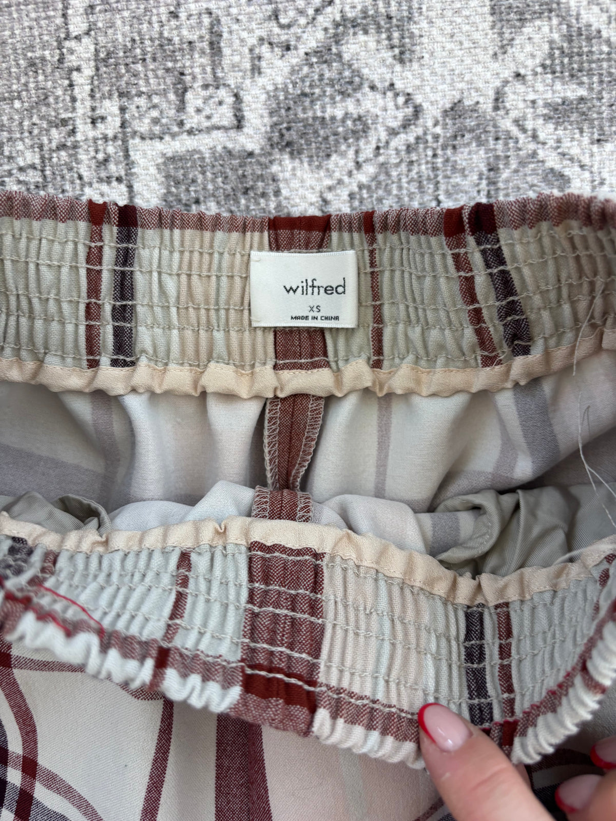 Wilfred Soleste Plaid Pants | Sz XS