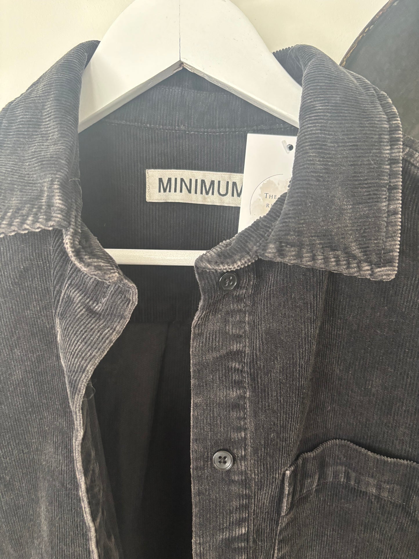 Minimum Dark Grey Layne Shirt | Sz Small Oversized