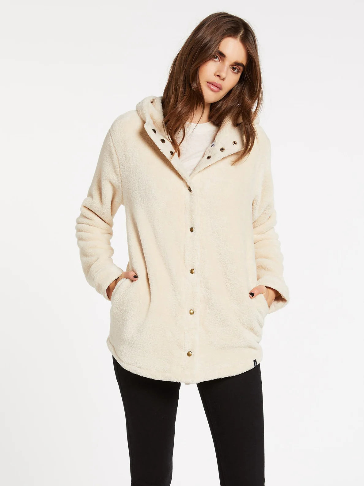 Volcom Under Wrapz Snap Up Hooded Jacket | Sz XS (N258W7)