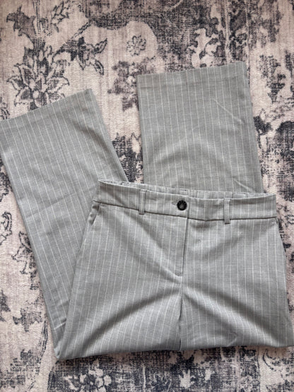 Rachel Zoe Soft Pinstripe Grey Pants | Sz 4