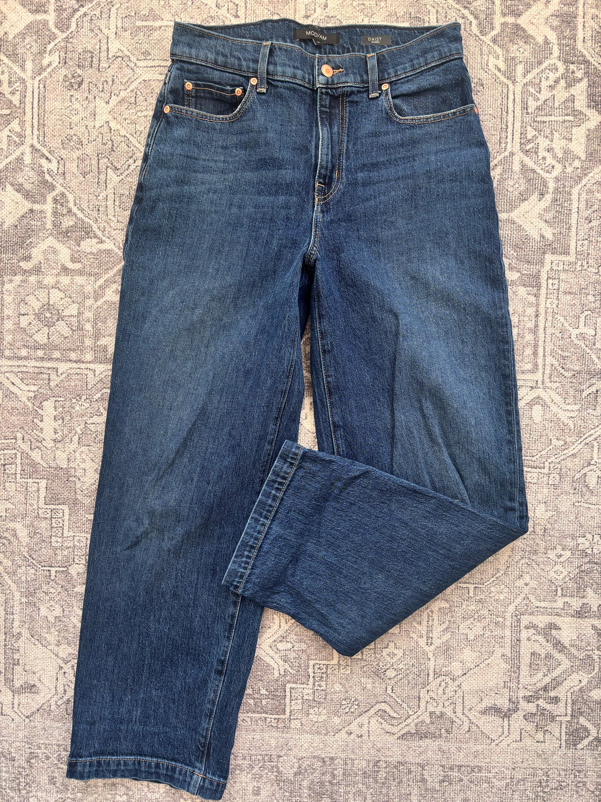Modern American Daisy Barrel Leg Jeans | Sz 27 (may also fit 28)