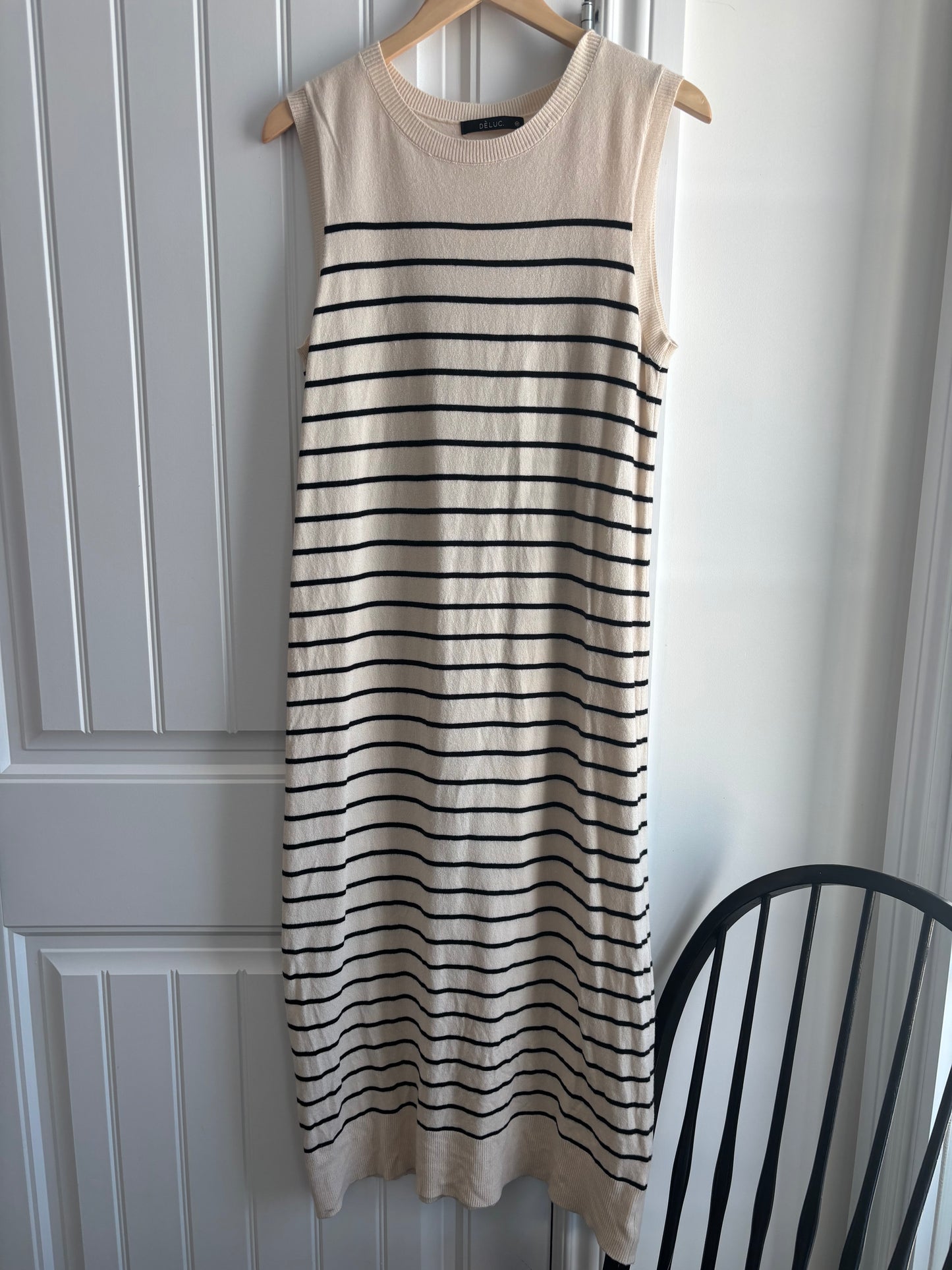Deluc Duchamp Striped Maxi Knit Dress | Medium (D105C1)