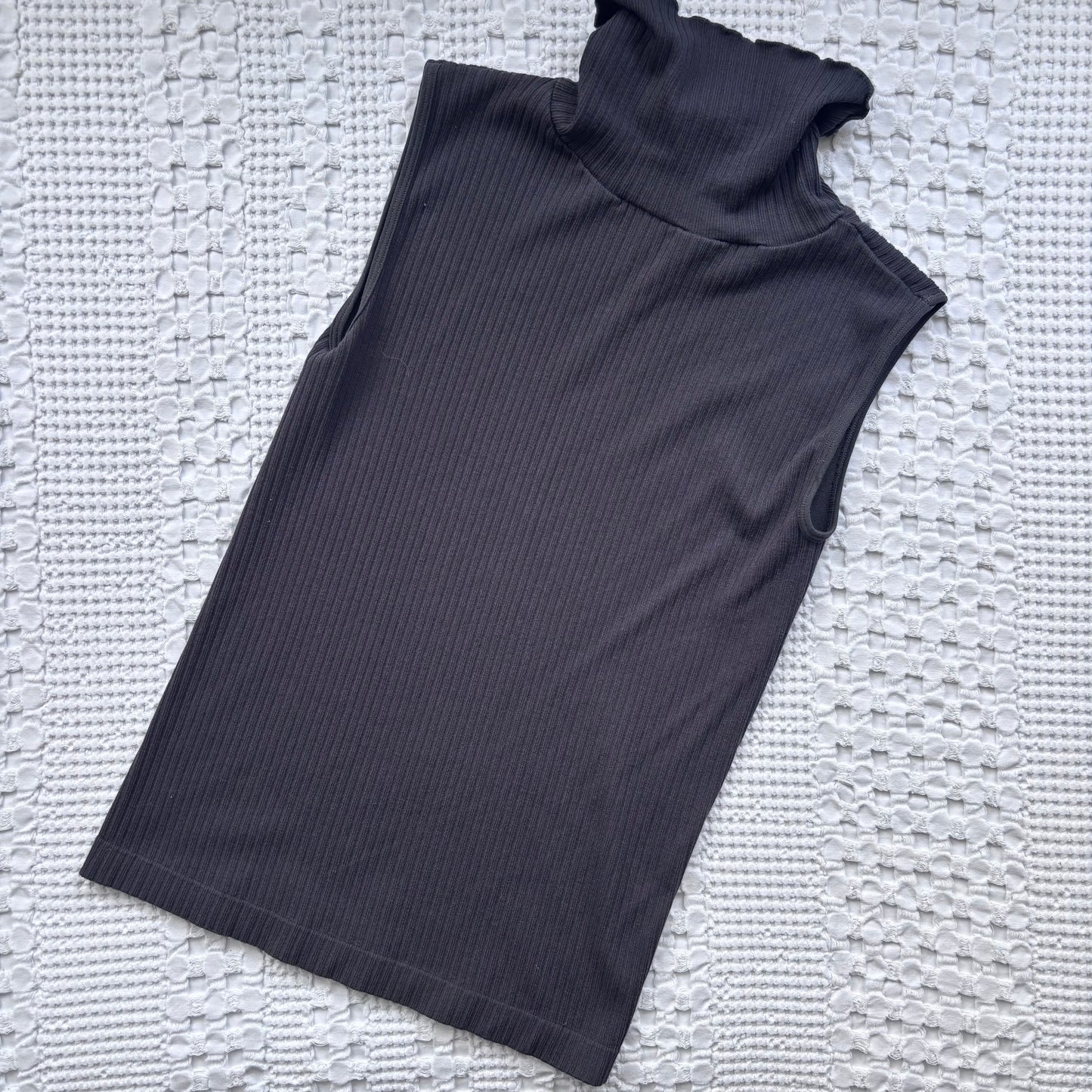 C'est moi Funnel Neck Tank in Dark Grey | Sz OS (fits XS-L)(CS11C1)