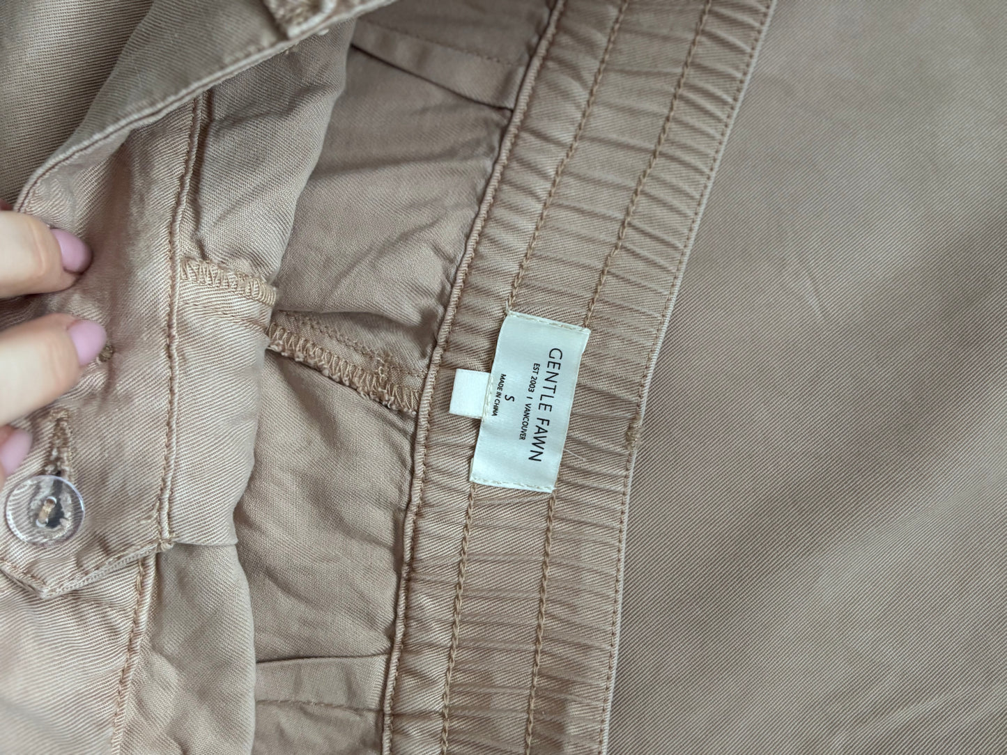 Gentle Fawn Sabine Pants in Tan | Sz Small