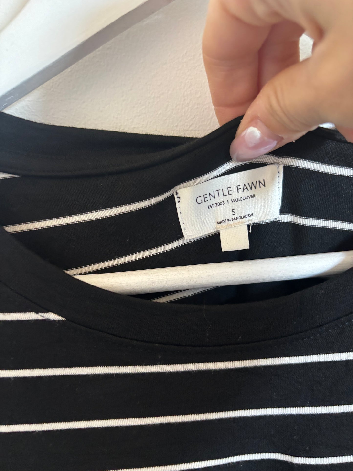 Gentle Fawn Aiden Black Striped T Shirt | Small