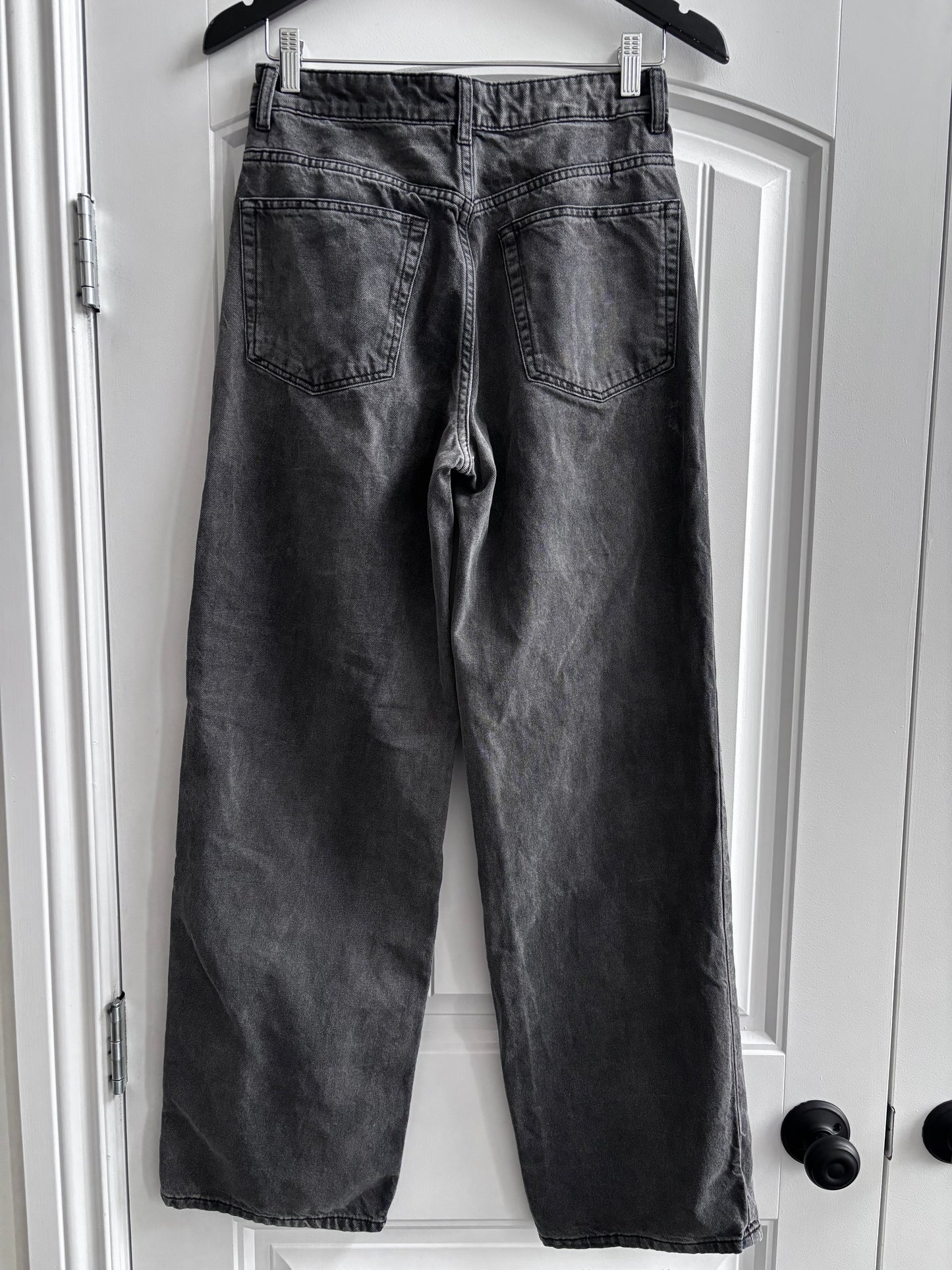 Divided/H&M Black High Rise Baggy Denim (31" long) | Sz 4 or 27 (MS5)