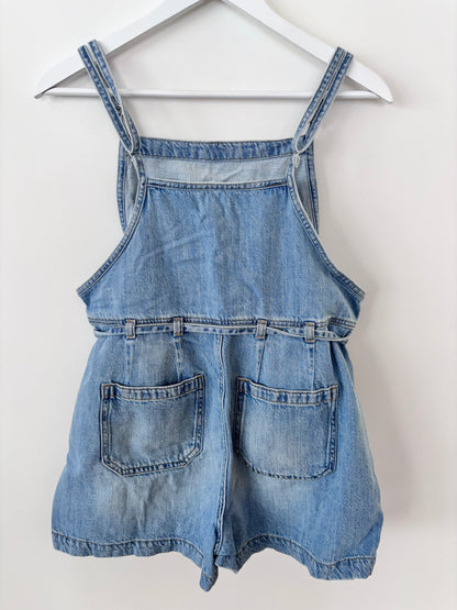Maurice's Denim Shortalls with Tie Belt | Sz Medium