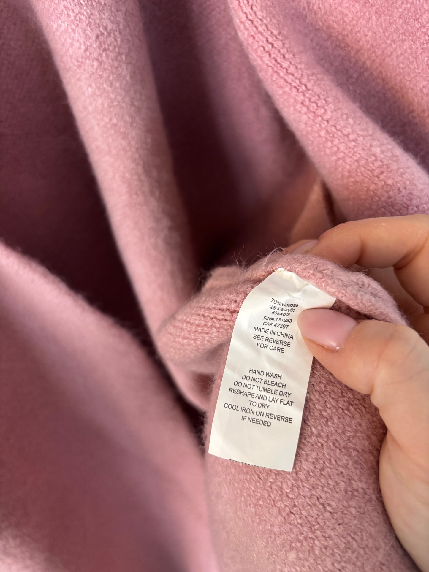 Pink Martini Stockport Jacket in Light Pink | Sz M (Large fit)