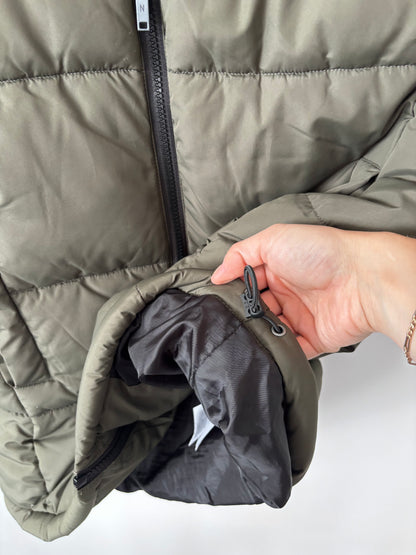 Noisy May Green Aurora Hooded Puffer Vest | Sz XS