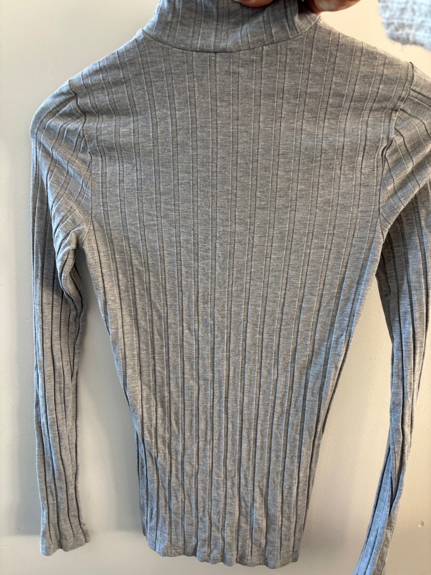 Wilfred / Aritzia Grey Ribbed Turtleneck | Medium