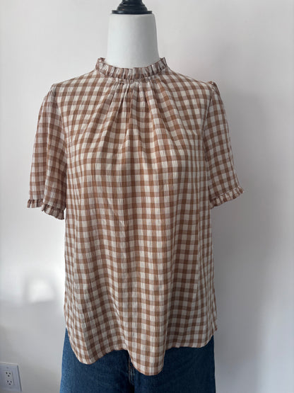 SoyaConcept Camela Gingham Blouse | Sz Medium