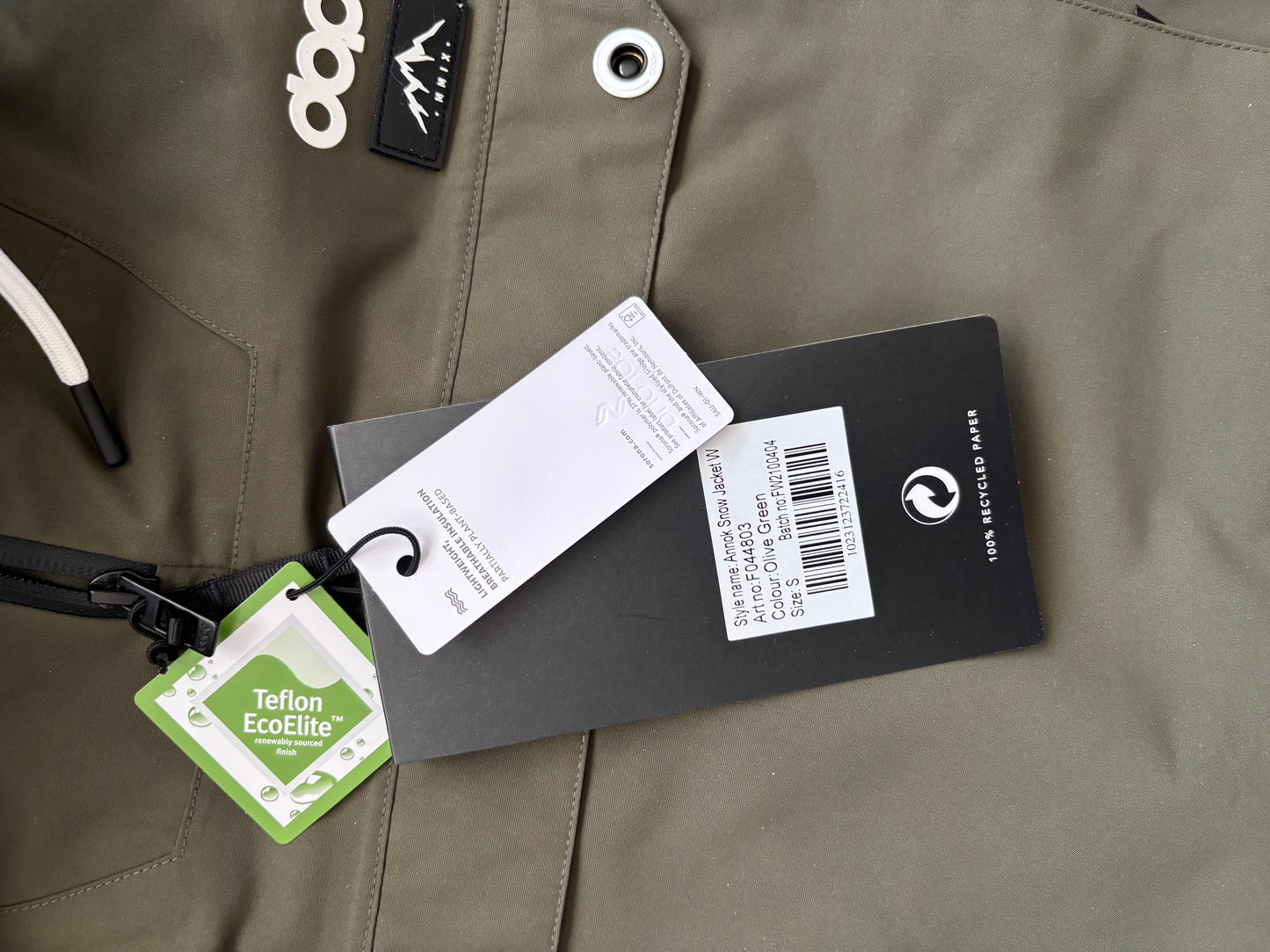 Annok W Snowboard Jacket Women Olive Green NWT | Sz Small (D006R5)