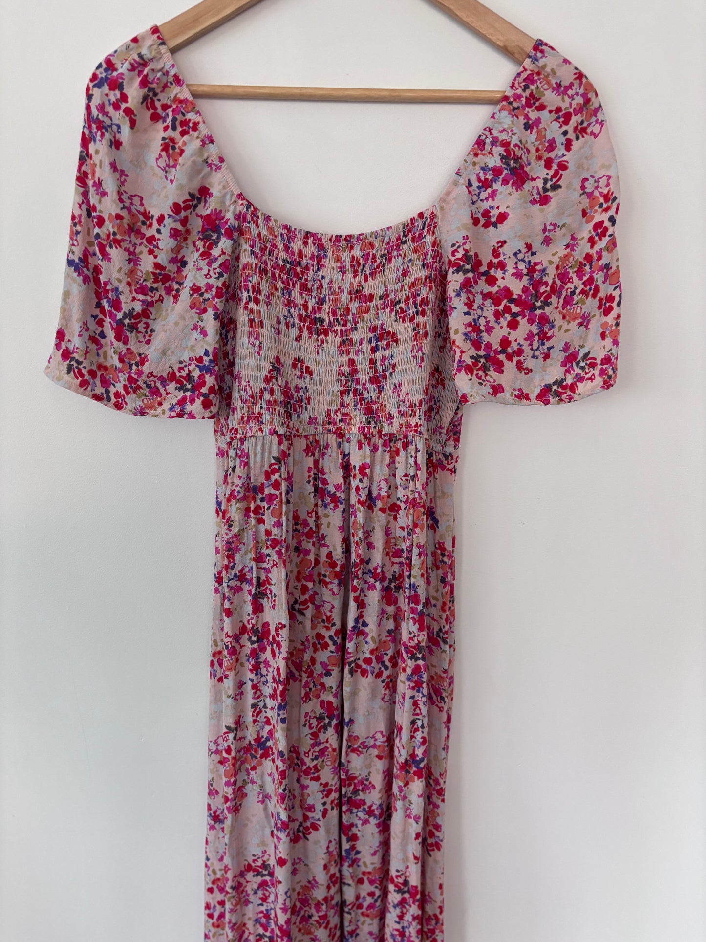 Icone Floral Smocked Maxi Dress | Sz Small