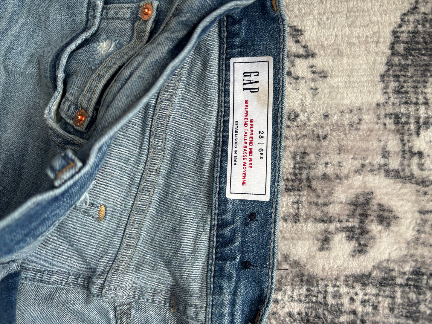 Gap Girlfriend Midrise Jeans / New | Sz 28 or 6 (J131E13)