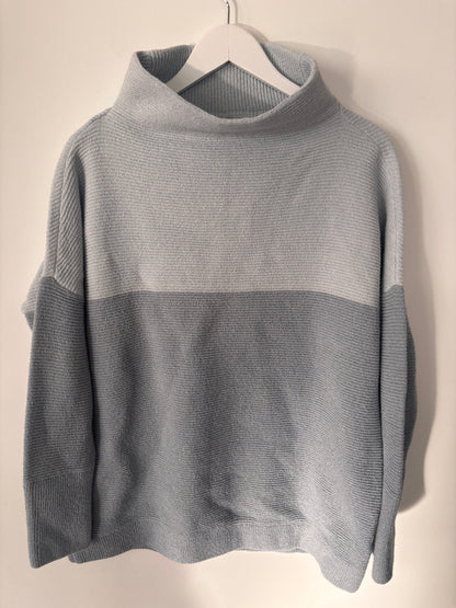Rd Style Classic Ottoman Tunic in Colourblock Blue | Sz Medium (oversized)