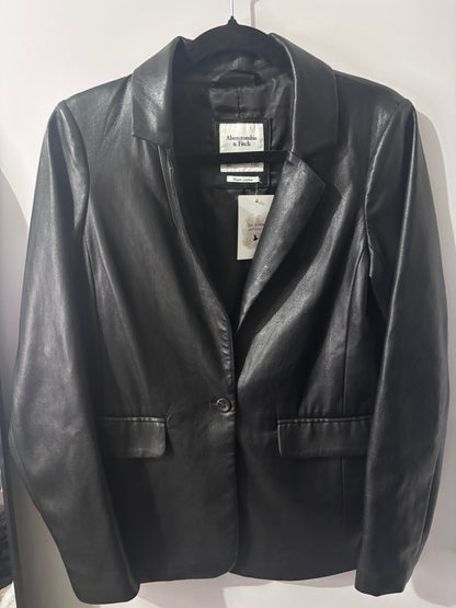 A&F Vegan Leather Blazer | Sz XS (M132W8)