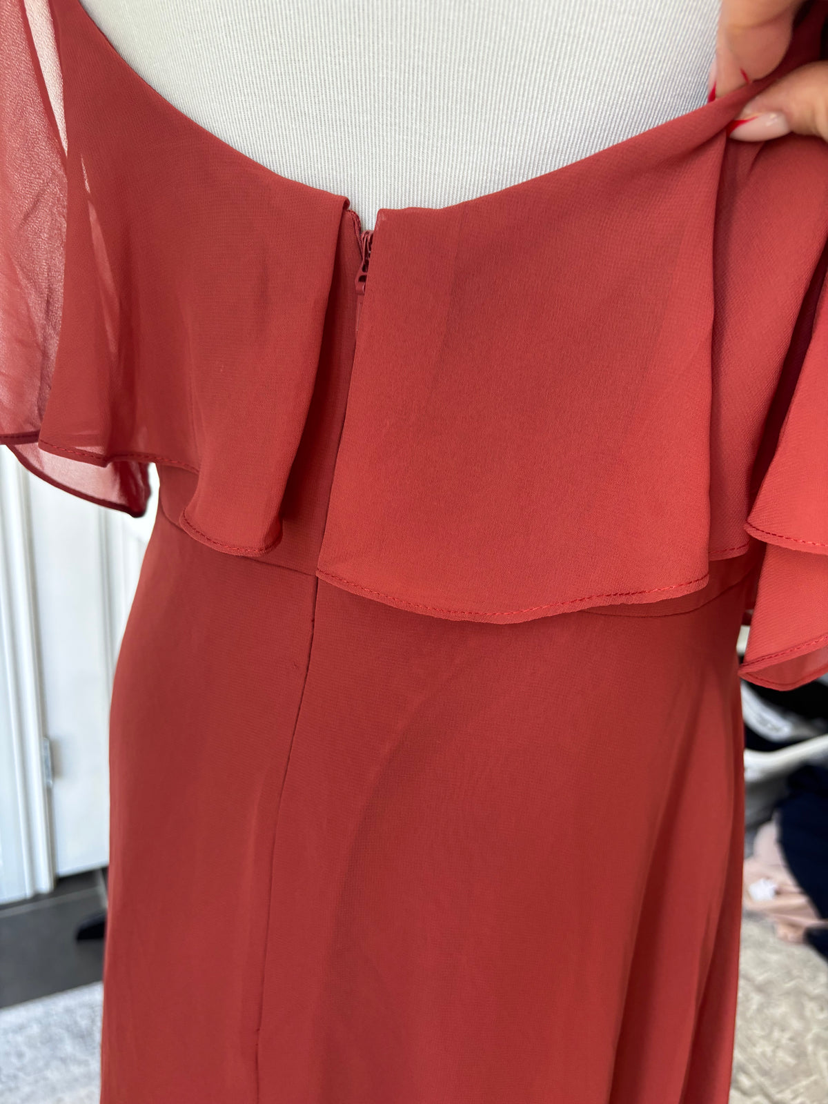 Azazie Convertible Dress (Rust) | Sz 12