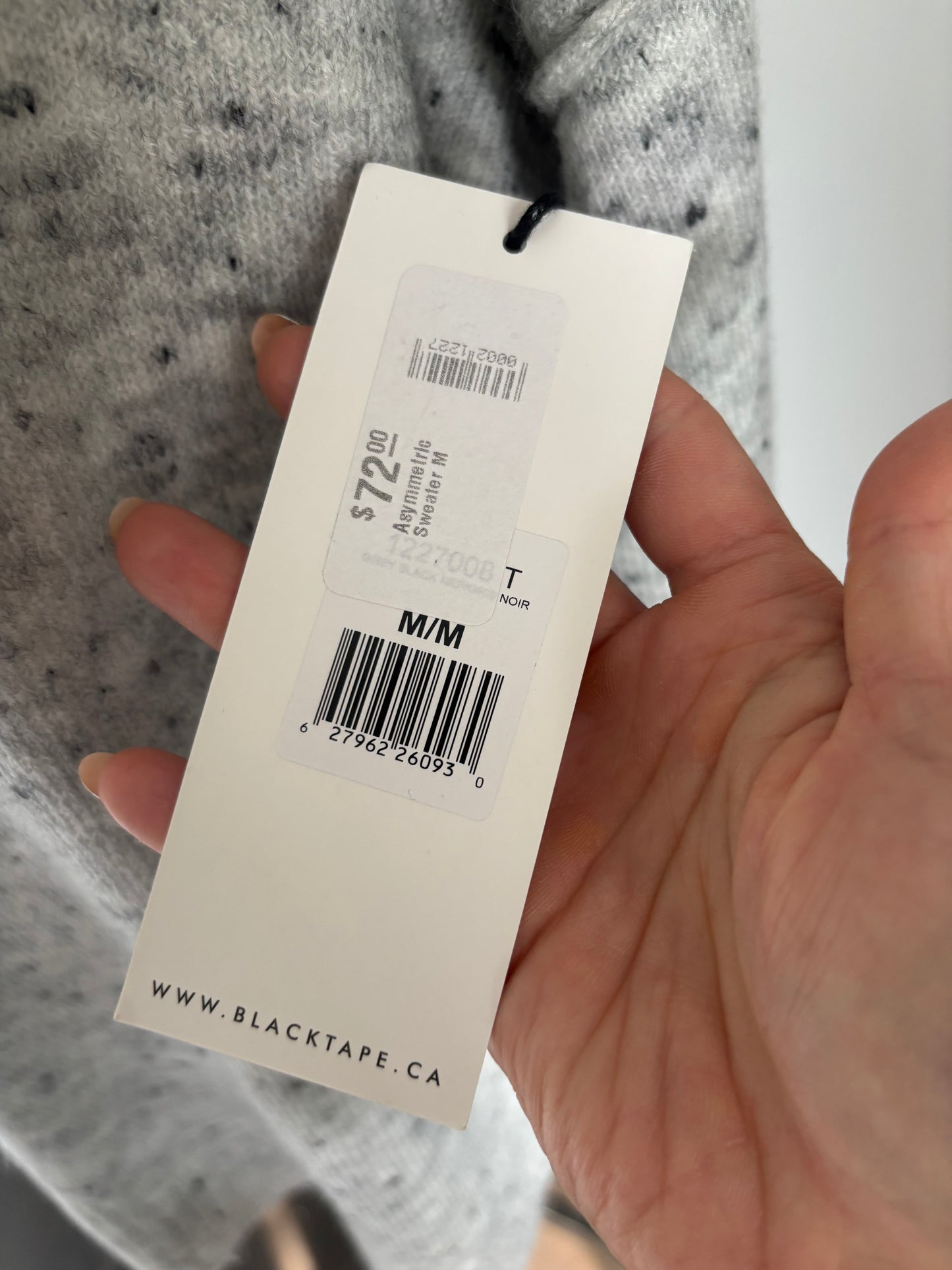 Black Tape Asymetric NWT Oversized Sweater | Medium