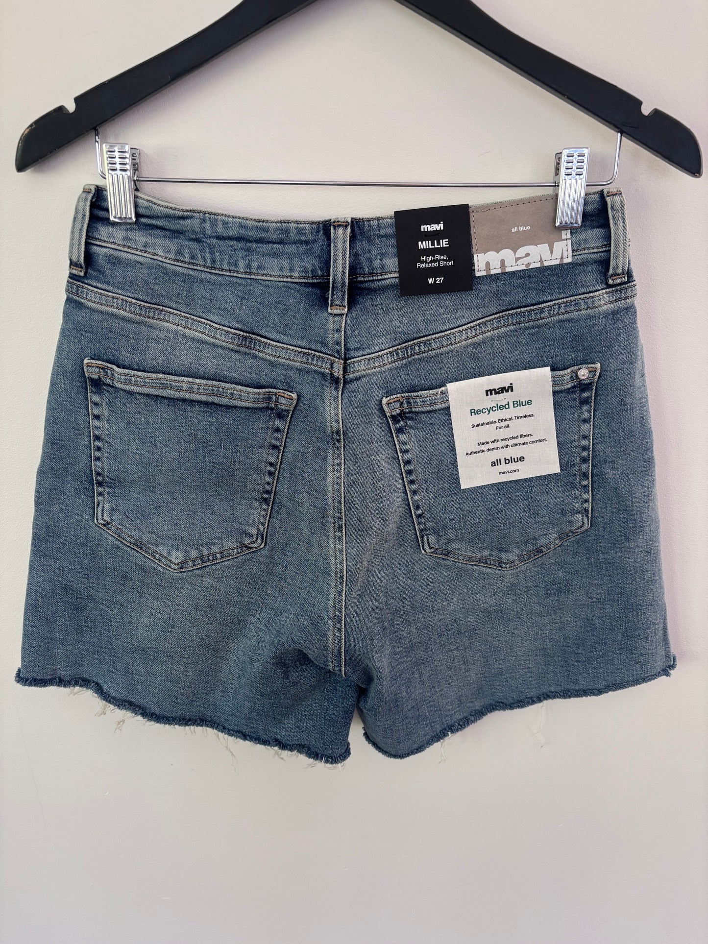 Mavi All Blue Millie Relaxed Shorts NWT | Sz 27 (fits 27/28)