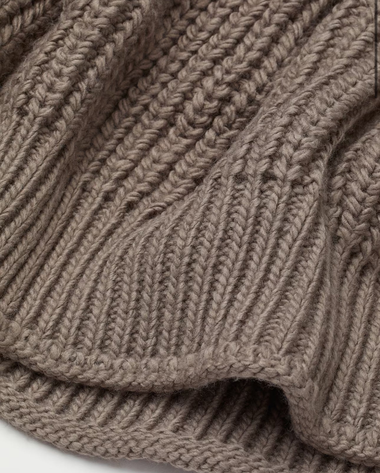 H&M Knit Dark Grey/Beige Sweater | XS (loose fit, fit size small) (N197K6)