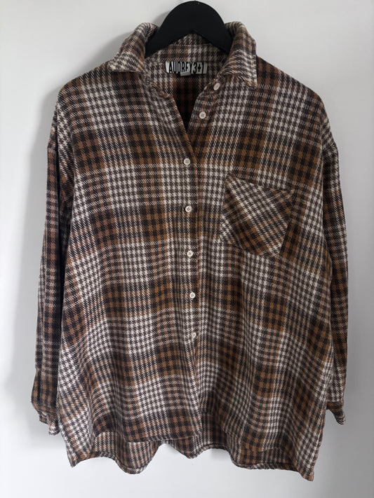 Audrey3+1 Plaid Oversized Shirt | Sz S/M