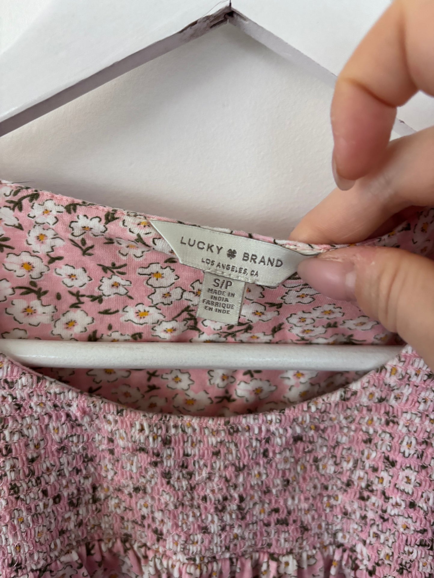 Lucky Brand Soft Floral Top | Sz Small