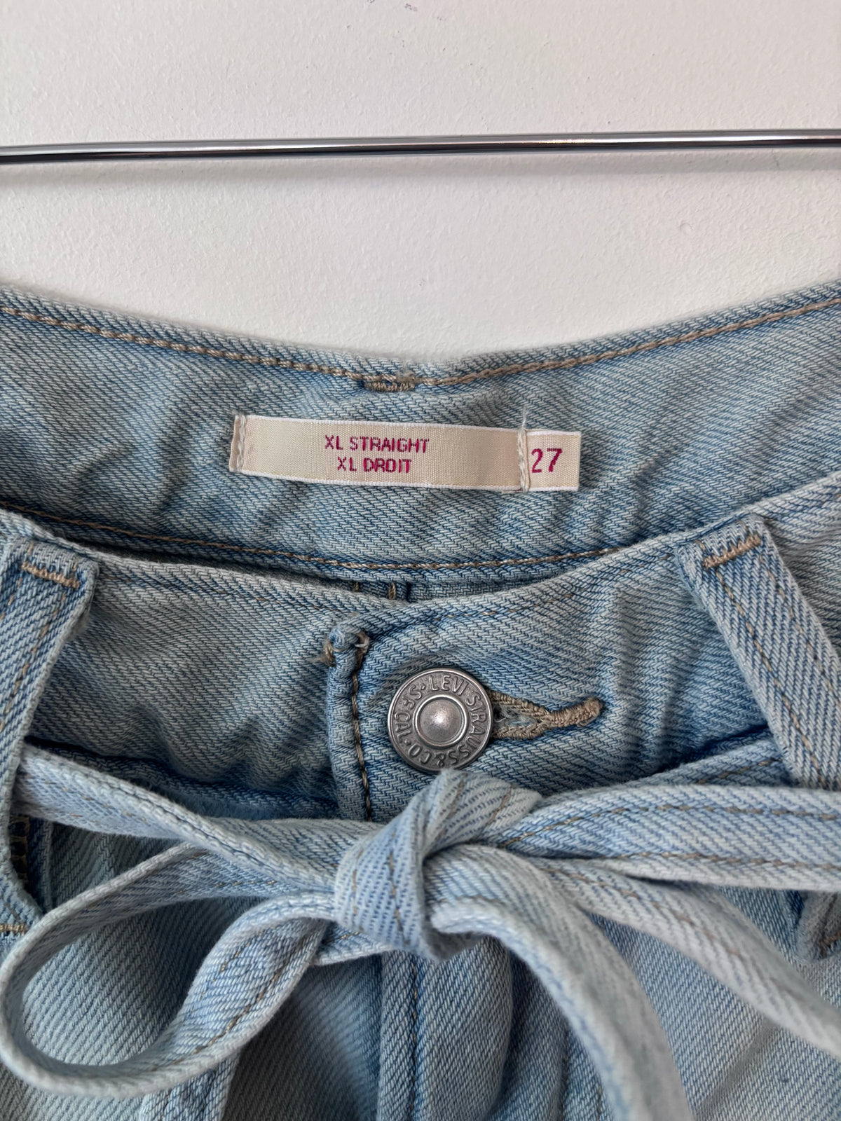 Levi's Light-wash XL Straight Linen Jeans | Sz 27 (loose fit)